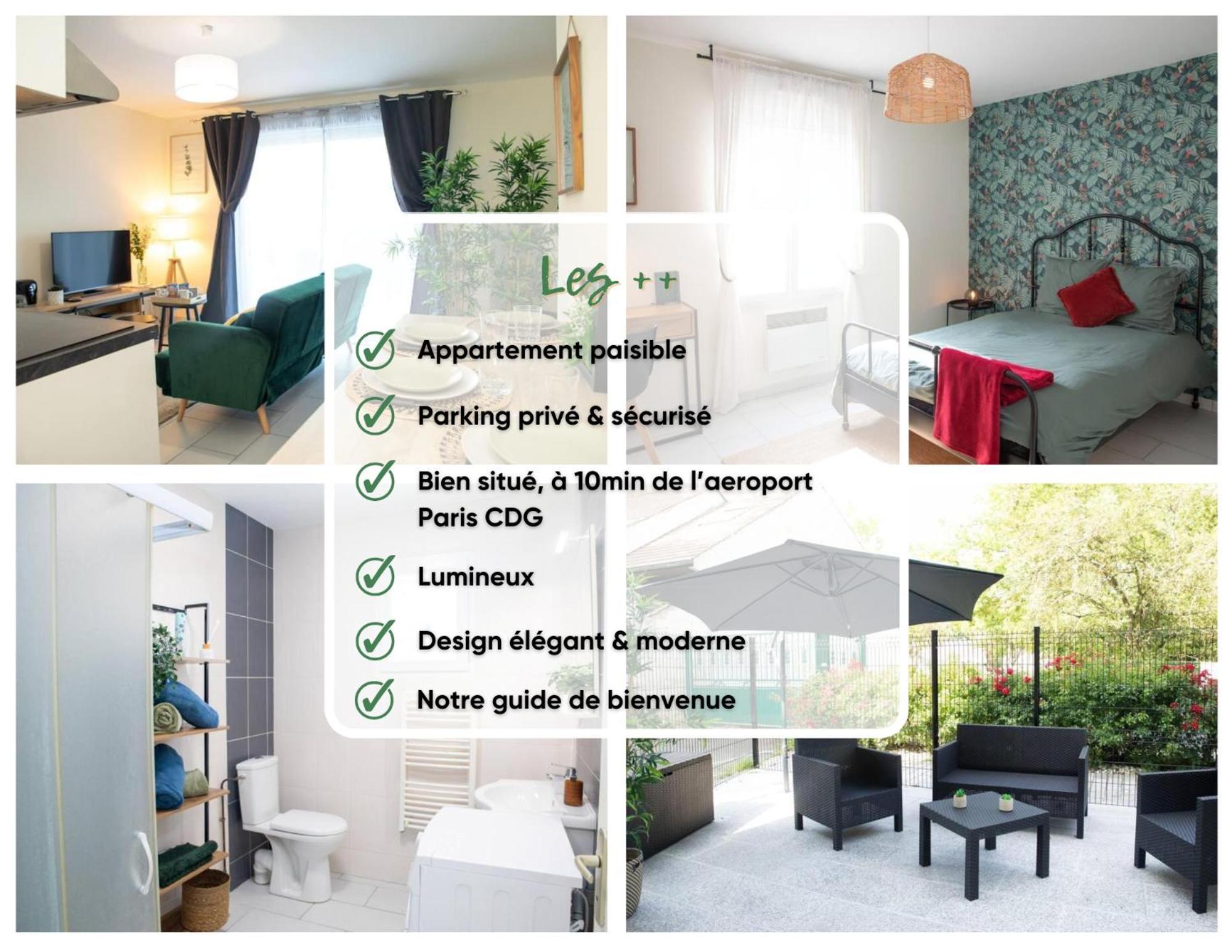 Appartement Djial - Proche De Cdg Et Du Parc Asterix Dammartin-en-Goele